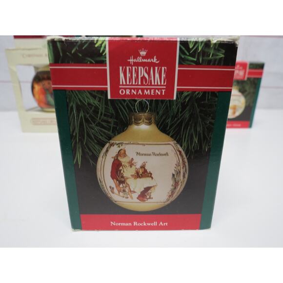 Vintage Lot 14 Hallmark Christmas Ornaments in Boxes Glass Balls 1970s 80s 90s - Picture 8 of 16